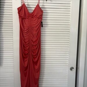 Express Vibrant Red Maxi Dress